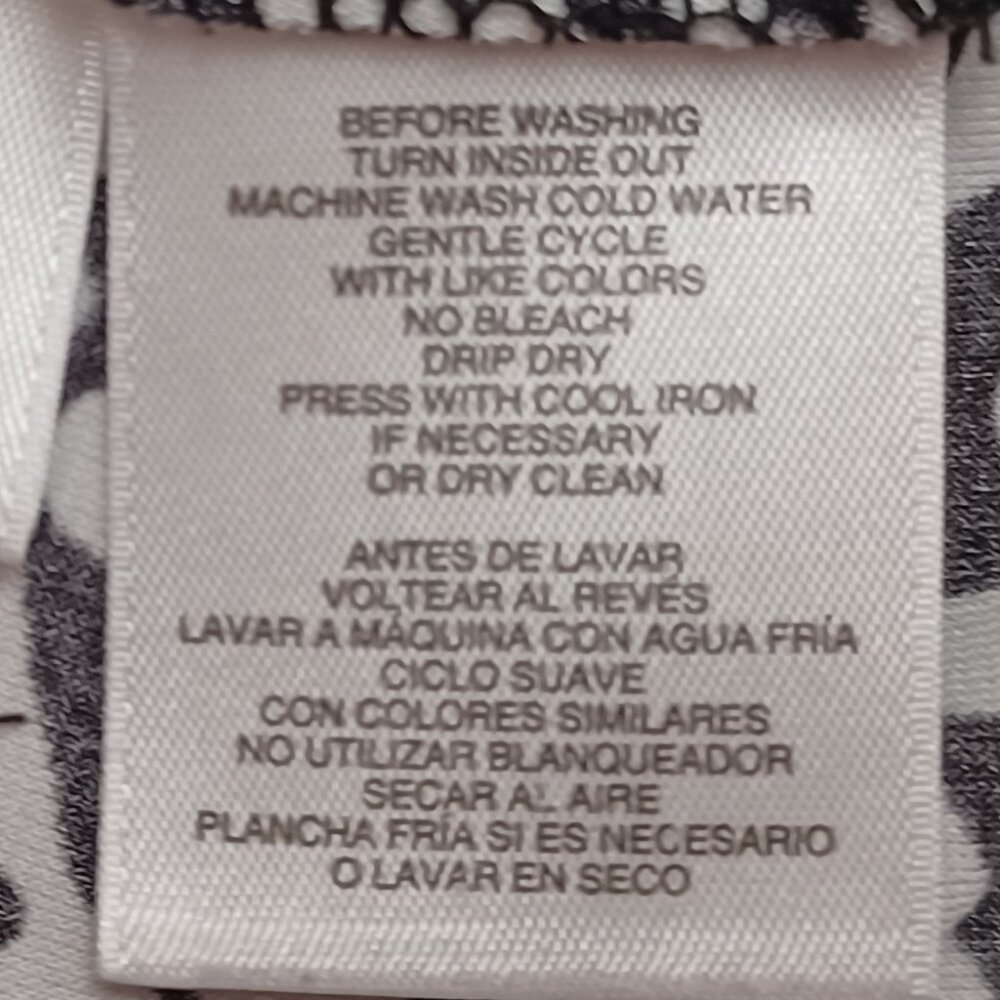 Women's Anne Klein Zebra Print 1/4 Zipper Sleeveless Blouse Size Large - Picture 4 of 7